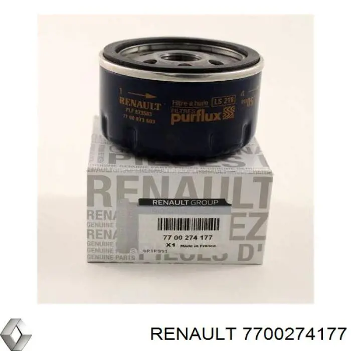 Фільтр масляний Renault (RVI) 7700274177