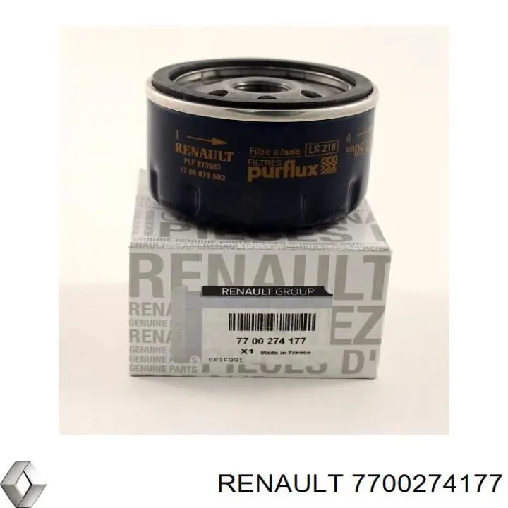 Масляний фільтр двигуна Renault (RVI) 7700274177 ціна, від 5.21 USD
