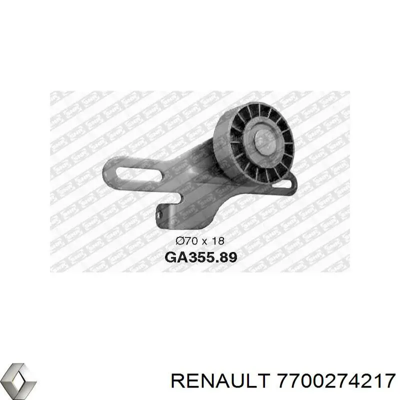 Натяжний ролик Renault (RVI) 7700274217 ціна, від 22.40 USD