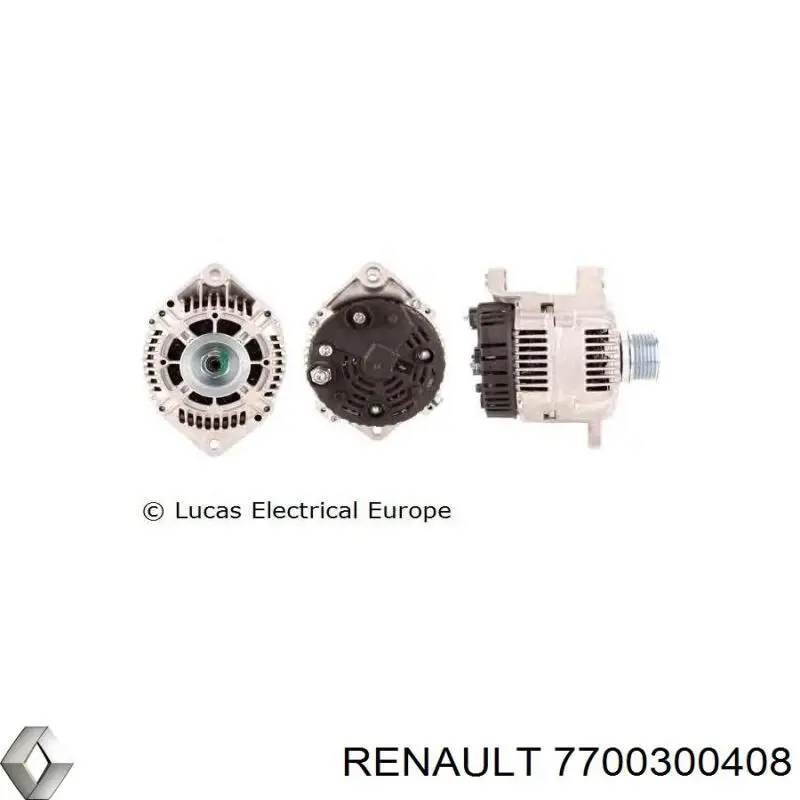 Генератор Renault (RVI) 7700300408 ціна, від 352.04 USD