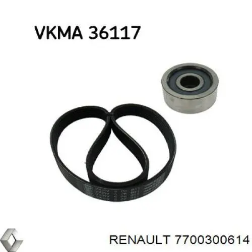 Ремінь кондиціонера Renault (RVI) 117200593R