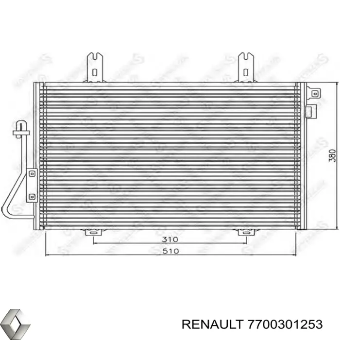 7700301253 Renault (RVI) радіатор кондиціонера