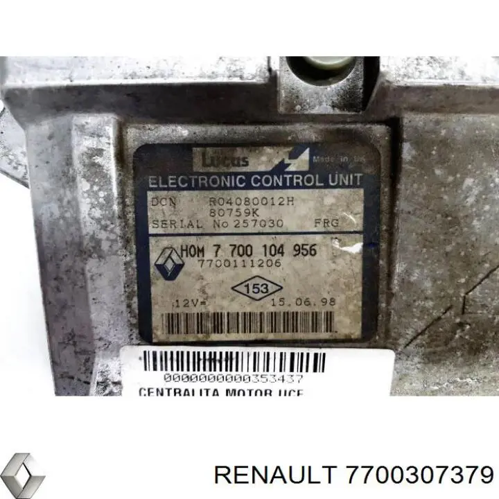 Renault (RVI) 7700307379 ціна, від 10.77 USD