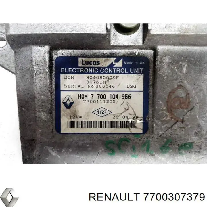 7700307379 Renault (RVI) 
