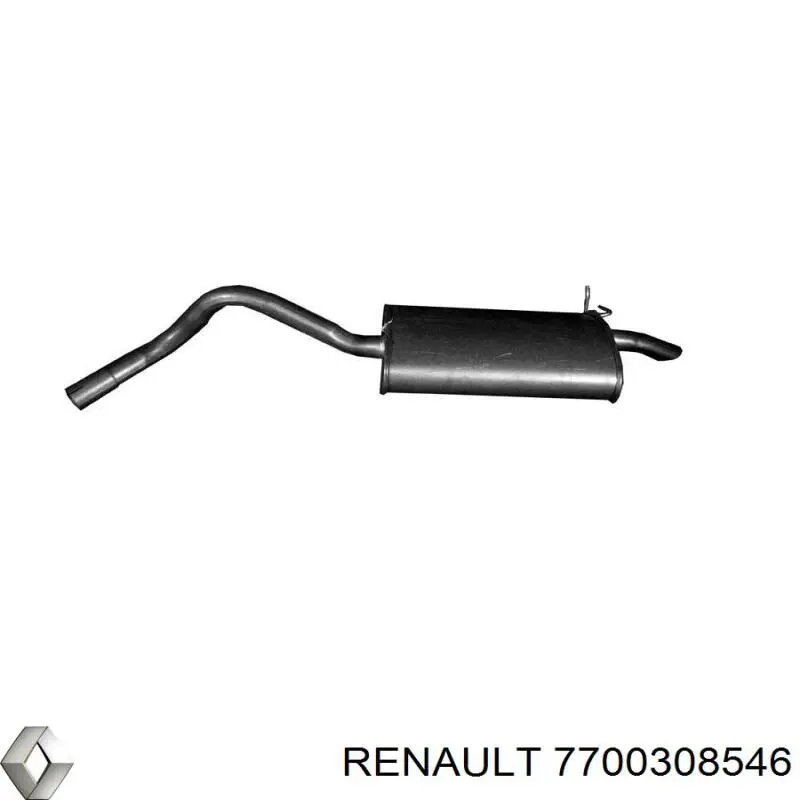 Вихлопна труба Renault (RVI) 7700308546 ціна, від 50.78 USD