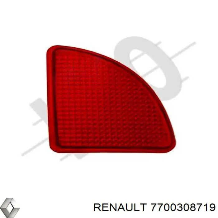 Купити 7700308719 Renault (RVI) Лівий відбивач заднього бампера