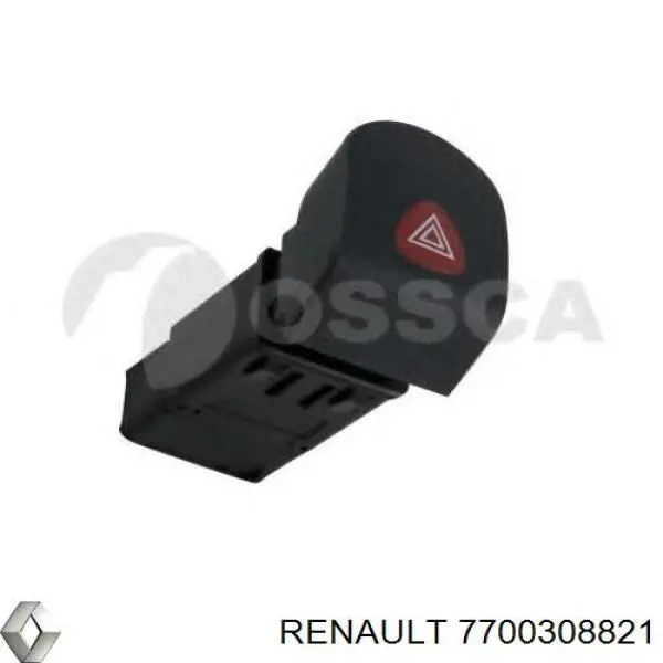 Кнопка включення аварійної сигналізації Renault (RVI) 7700308821 ціна, від 5.67 USD