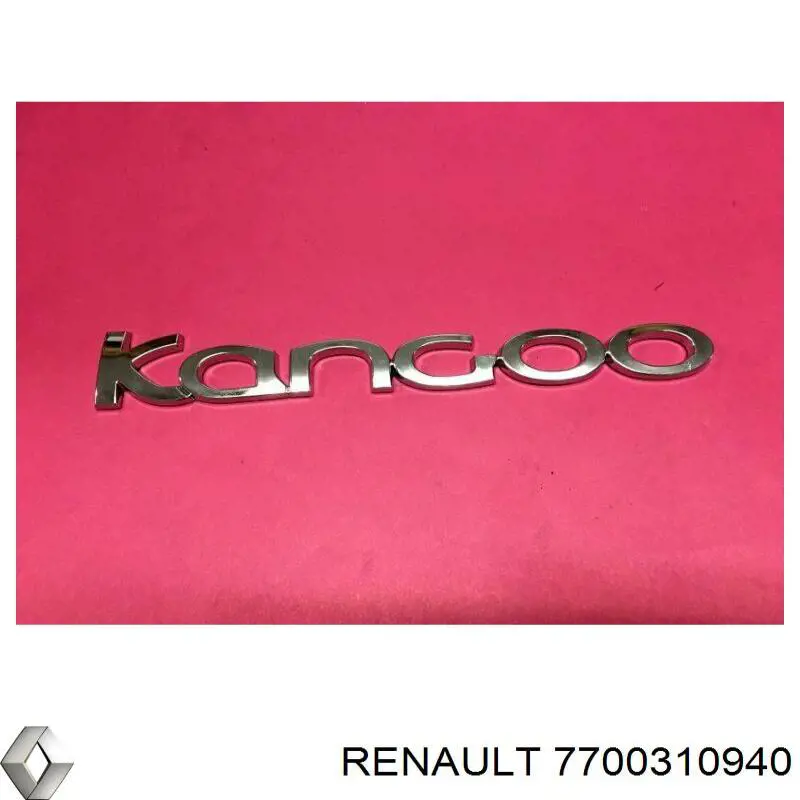 Емблема кришки багажника, фірмовий значок Renault Kangoo (KC0) (Рено Канго)