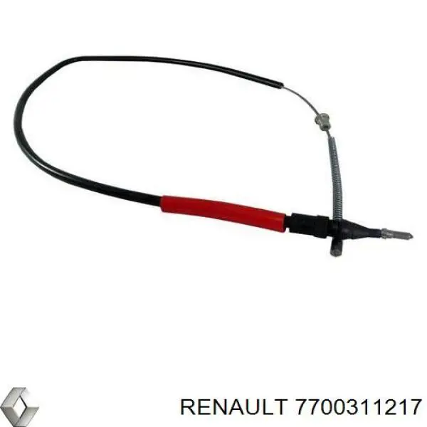 7700311217 Renault (RVI) трос ручного гальма задній, правий/лівий