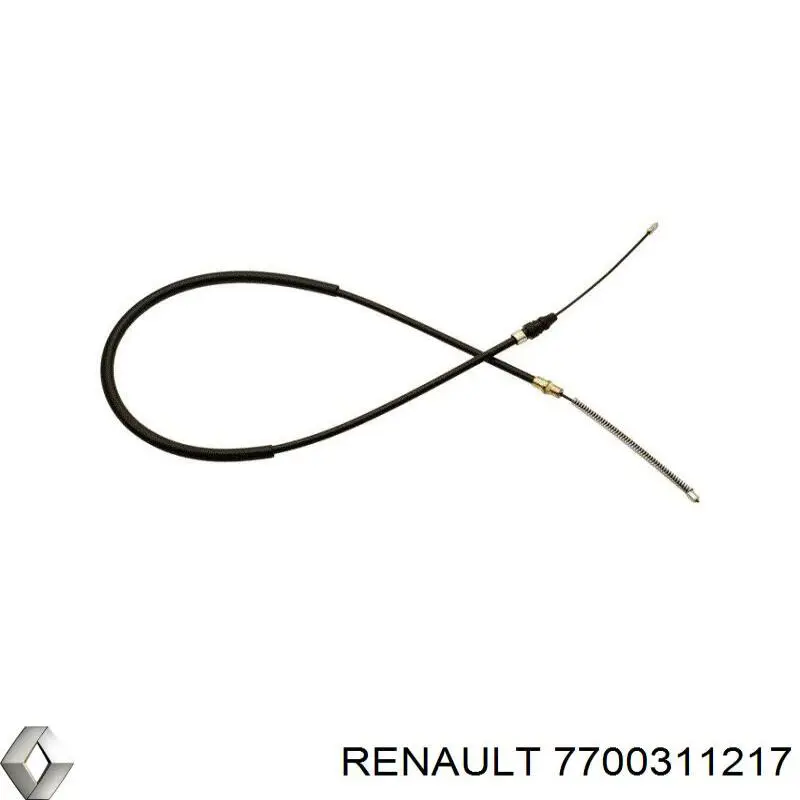 Трос ручного гальма задній, правий/лівий 7700311217 Renault (RVI)