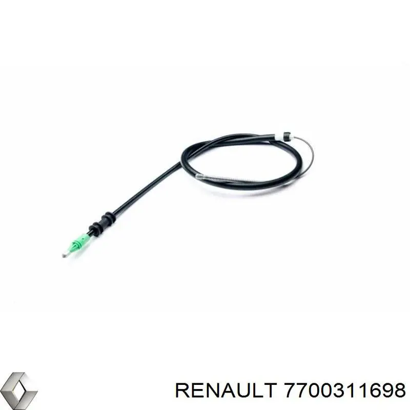 Трос ручного гальма задній, лівий 7700311698 Renault (RVI)