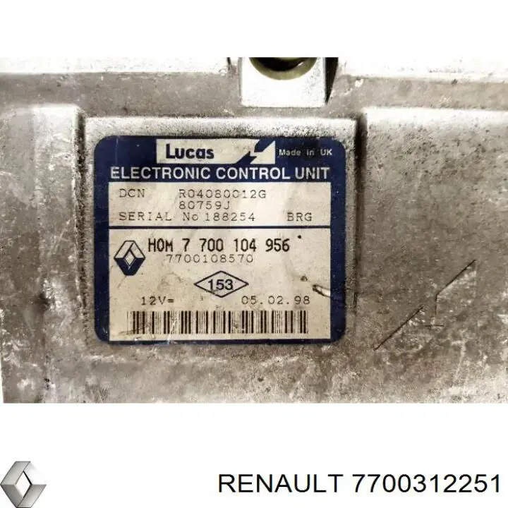 Купити 7700312251 Renault (RVI) 