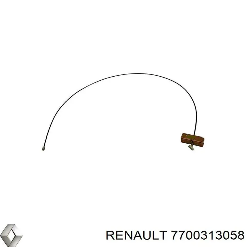 Купити 7700313058 Renault (RVI) Трос ручного гальма, проміжний