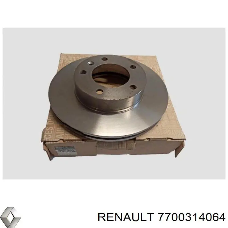 Гальмівні диски передні 7700314064 Renault (RVI)