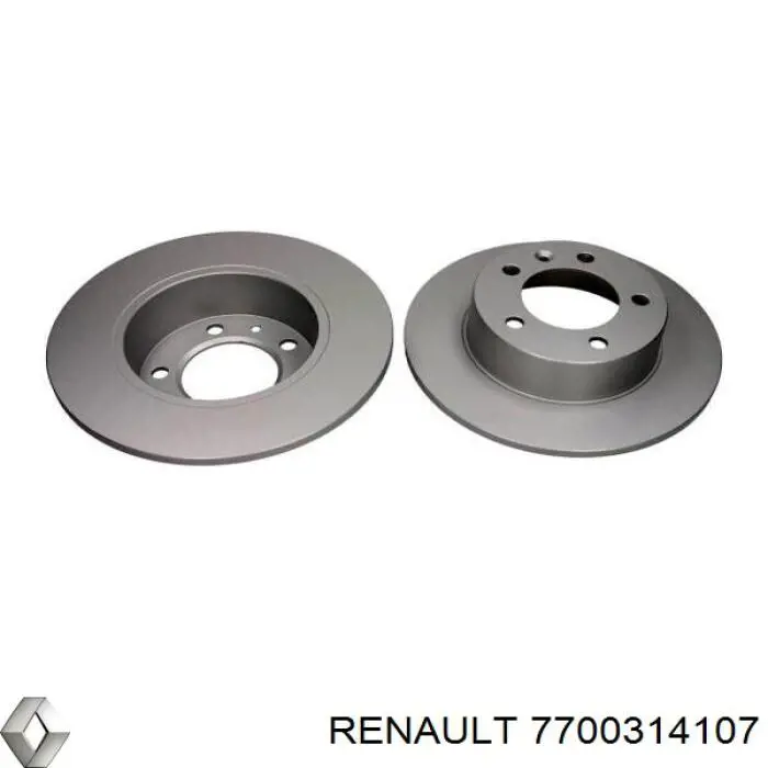 Диск гальмівний задній Renault (RVI) 7700314107