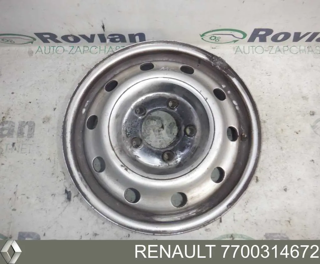 Диск колесний Renault (RVI) 7700314672 ціна, від 51.94 USD