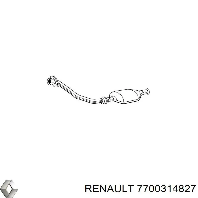 Конвертор-каталізатор (каталітичний нейтралізатор) Renault (RVI) 7700314827 ціна, від 131.78 USD