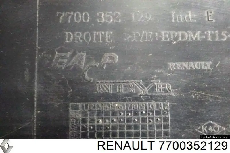 Накладка задніх дверей, права Autotechteile 5050263 ціна, від 28.91 USD