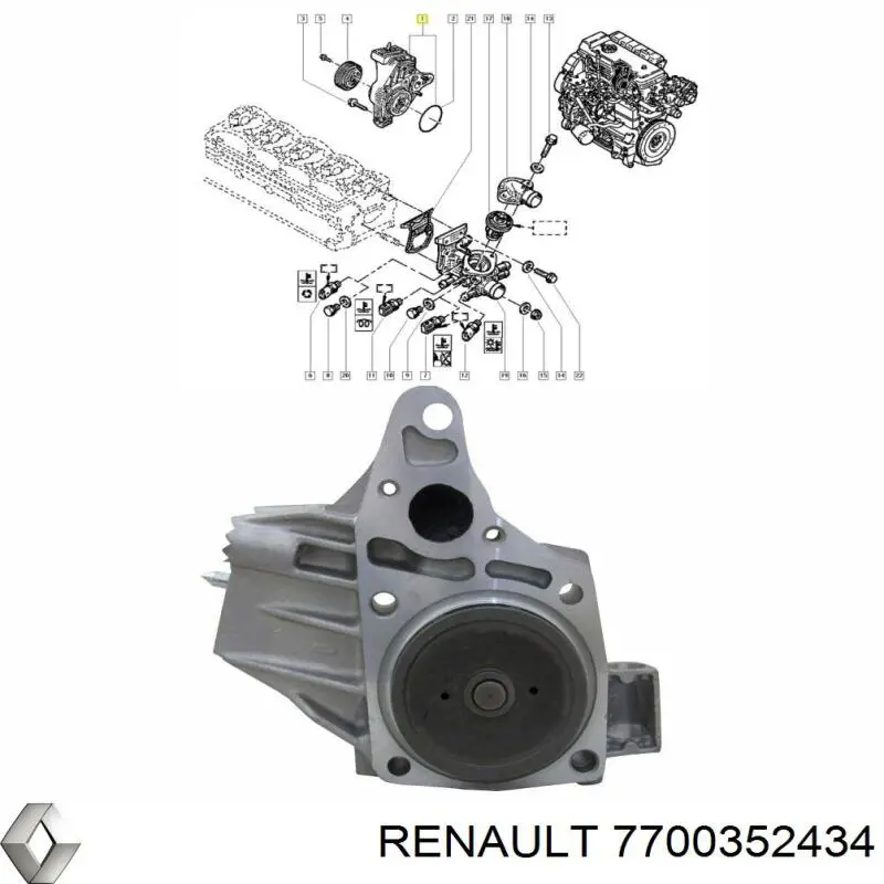 Купити 7700352434 Renault (RVI) 