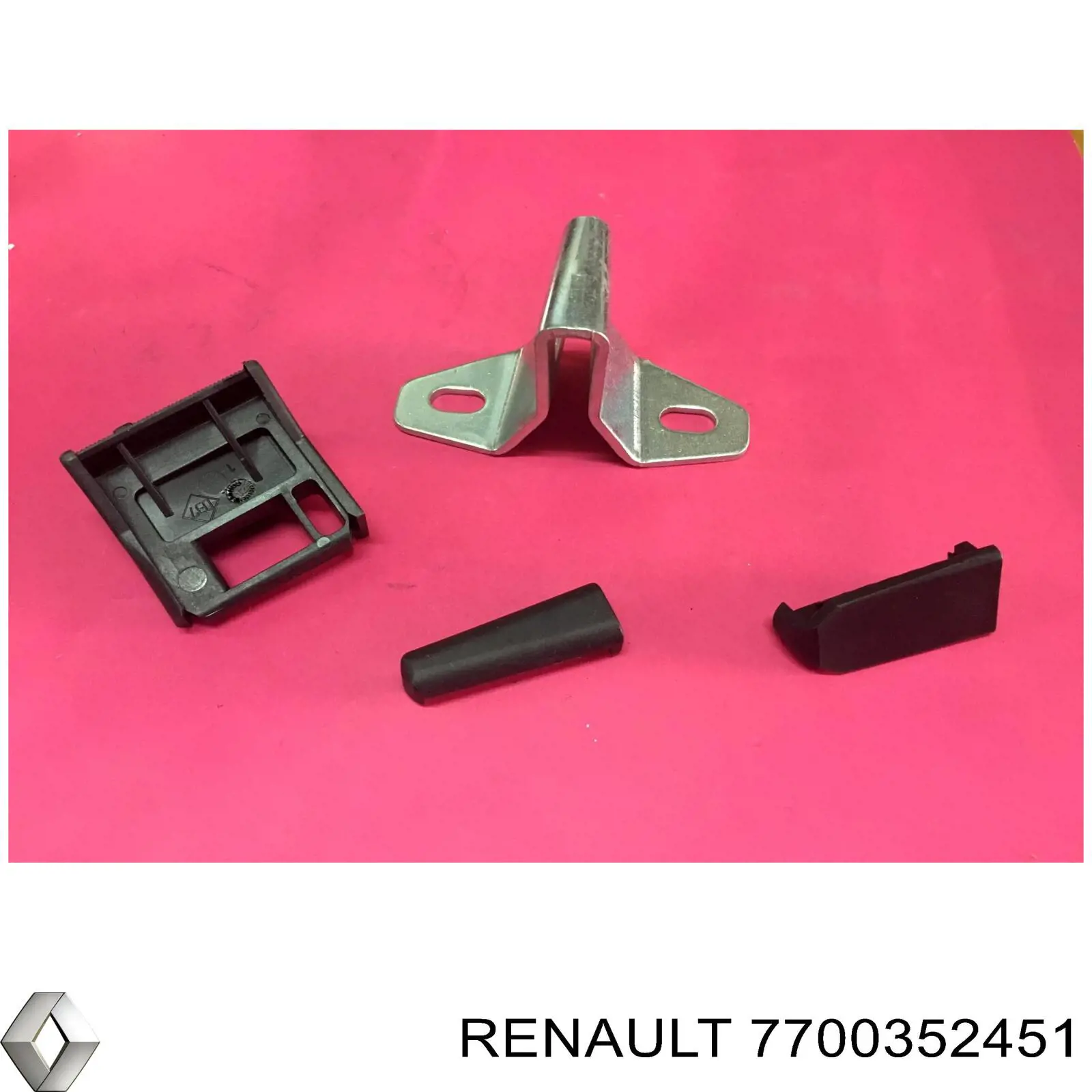 Купити 7701209829 Renault (RVI) Петля-зачіп (відповідна частина) замка задніх двостулкових дверей, лівий нижний