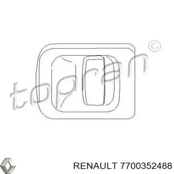 7700352488 Renault (RVI) ручка двері лівою зовнішня перед/зад