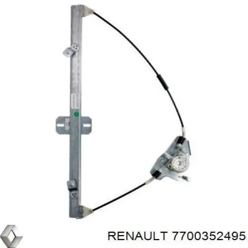 Механізм склопідіймача двері передньої, правої 7700352495 Renault (RVI)