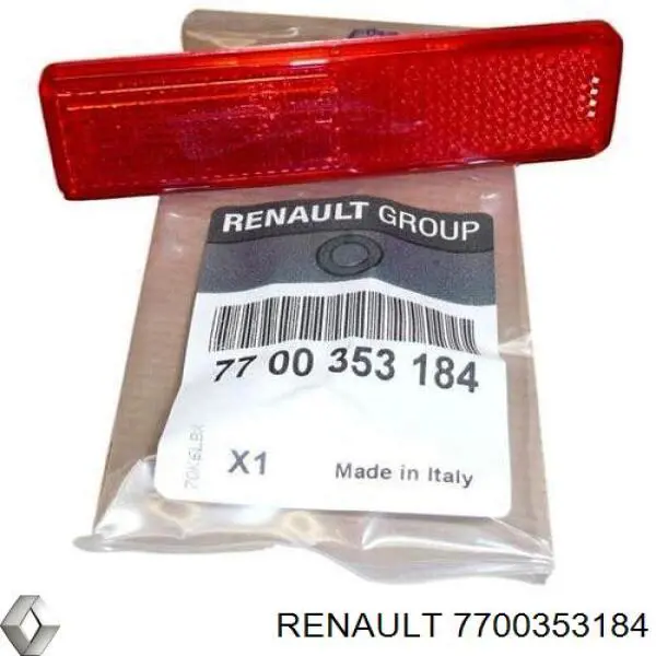 Катафот (відбивач) заднього бампера Renault (RVI) 7700353184 ціна, від 7.64 USD