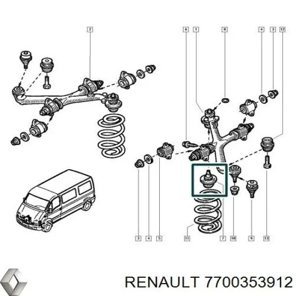  7700353912 Renault (RVI)