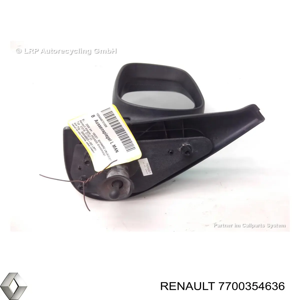 Ліве бічне дзеркало Renault (RVI) 7700354636 ціна, від 31.31 USD