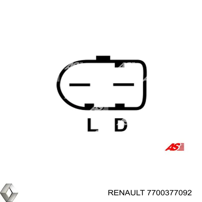 7700377092 Renault (RVI) генератор