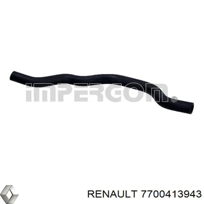 Шланг радіатора опалювача/пічки, обратка Renault (RVI) 7700413943 ціна, від 5.88 USD