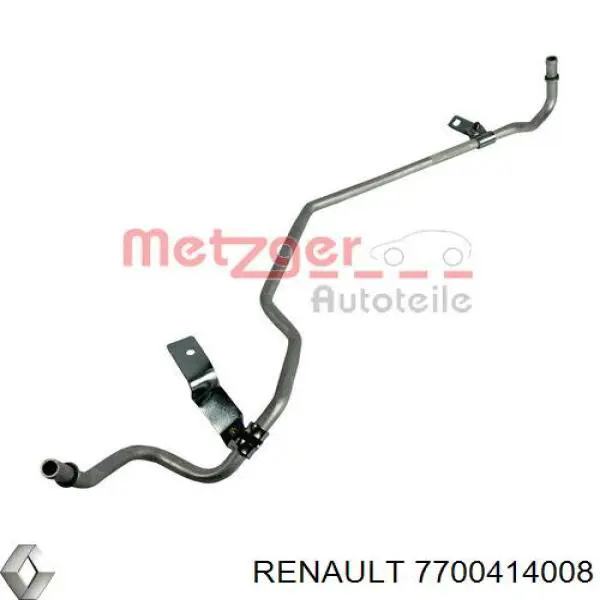7700414008 Renault (RVI) Шланг ГПК, низького тиску, від рейки/механізму до бачка