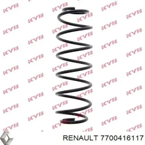 7700416117 Renault (RVI) пружина задня