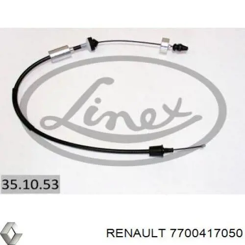 Трос зчеплення Renault (RVI) 7700417050 ціна, від 15.78 USD
