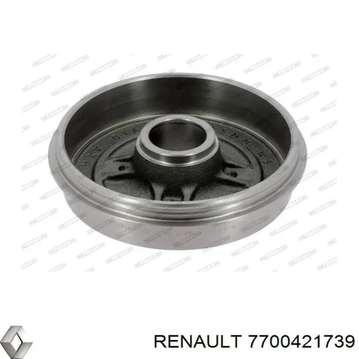 Барабан гальмівний задній Renault (RVI) 7700421739 ціна, від 36.97 USD