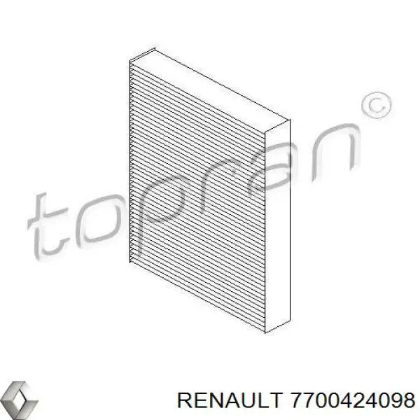 Фільтр повітряний обігрівача Renault (RVI) 7700424098 ціна, від 3.52 USD