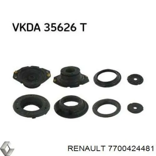 Купити 7700424481 Renault (RVI) Підшипник опорний амортизатора, переднього