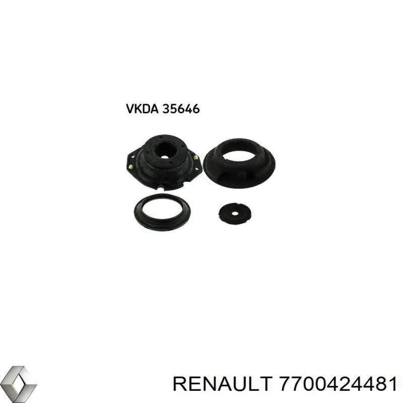 Підшипник опорний амортизатора, переднього 7700424481 Renault (RVI)