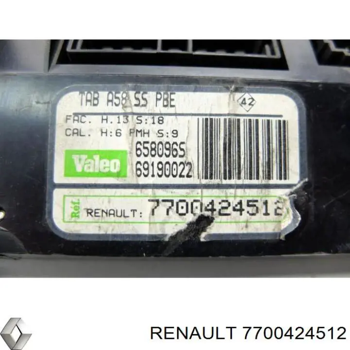 7700424512 Renault (RVI) Механізм управління кондиціонером