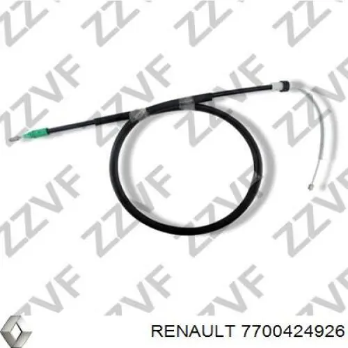 Купити 7700424926 Renault (RVI) Трос ручного гальма задній, правий
