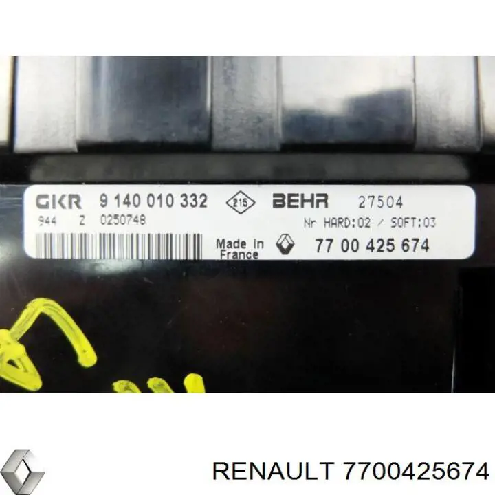Регулятор вентилятора обігрівача Renault (RVI) 7700425674 ціна, від 13.95 USD