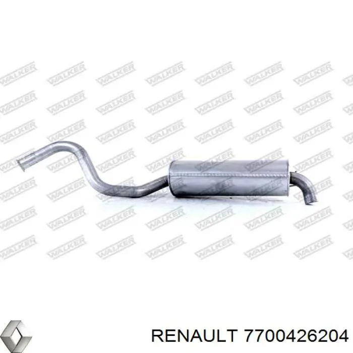 7700426204 Renault (RVI) Глушник, задня частина