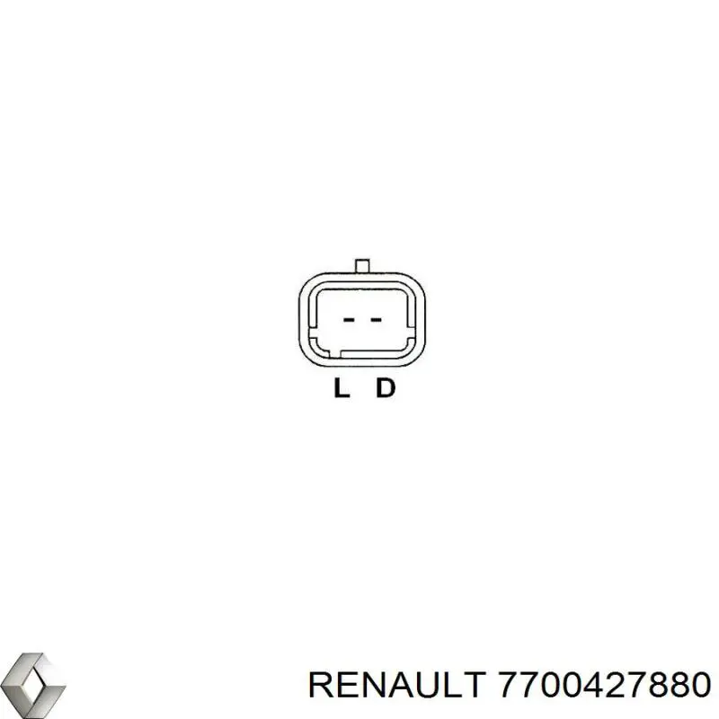 Генератор Renault (RVI) 7700427880 ціна, від 88.71 USD