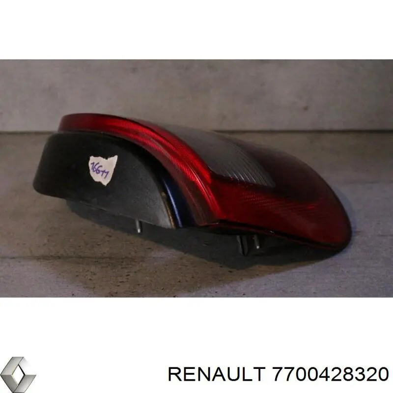 Ліхтар задній лівий Renault (RVI) 7700428320 ціна, від 36.37 USD