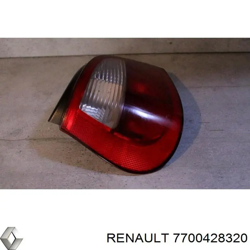 Ліхтар задній лівий Renault (RVI) 7700428320 ціна, від 36.37 USD