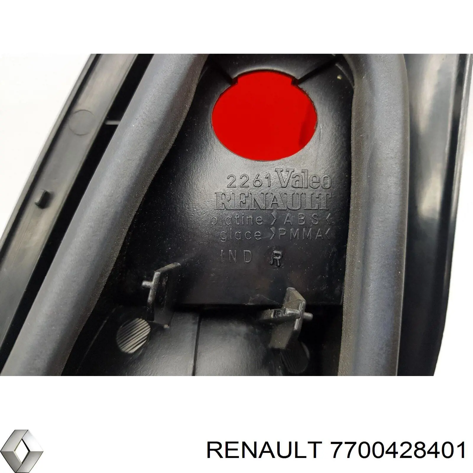 Ліхтар задній лівий, внутрішній 7700428401 Renault (RVI)