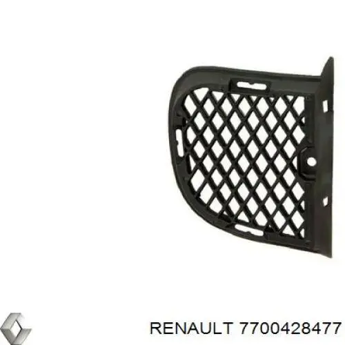 Молдинг переднього бампера, правий 7700428477 Renault (RVI)