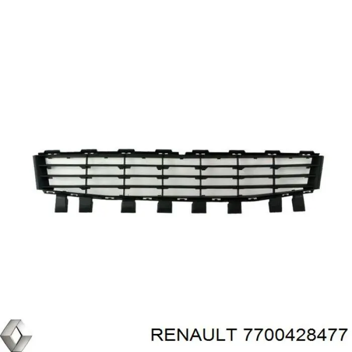 7700428477 Renault (RVI) Молдинг переднього бампера, правий