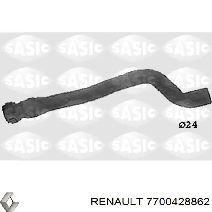 Купити 7700428862 Renault (RVI) Шланг радіатора опалювача/пічки, обратка