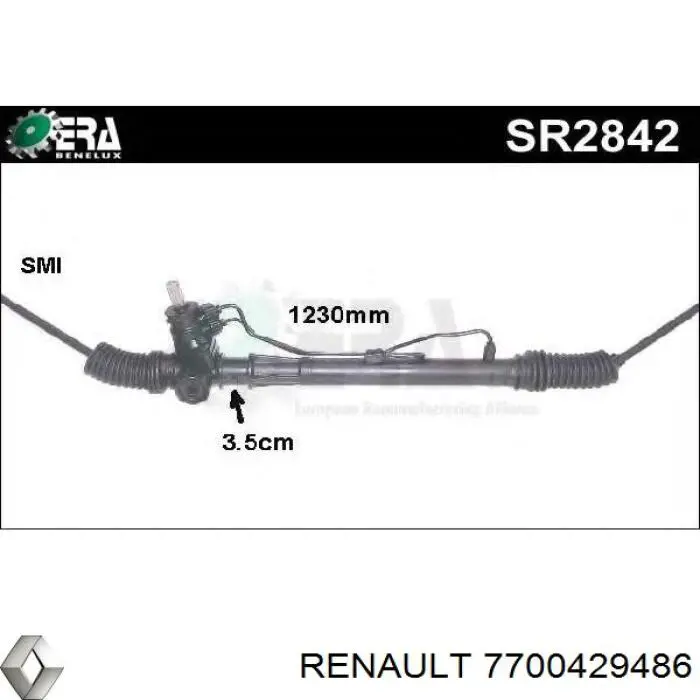 7700429486 Renault (RVI) Рейковий рульовий механізм